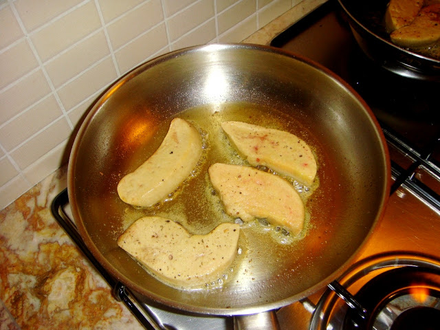 Foie com Figos e Espargos