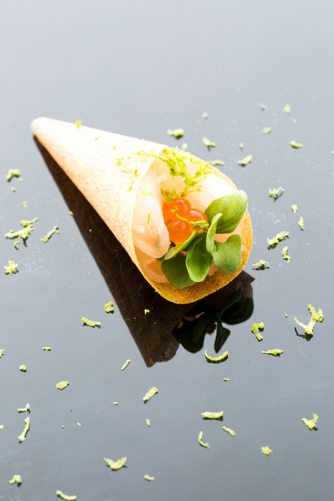 Crocante de ceviche do dia