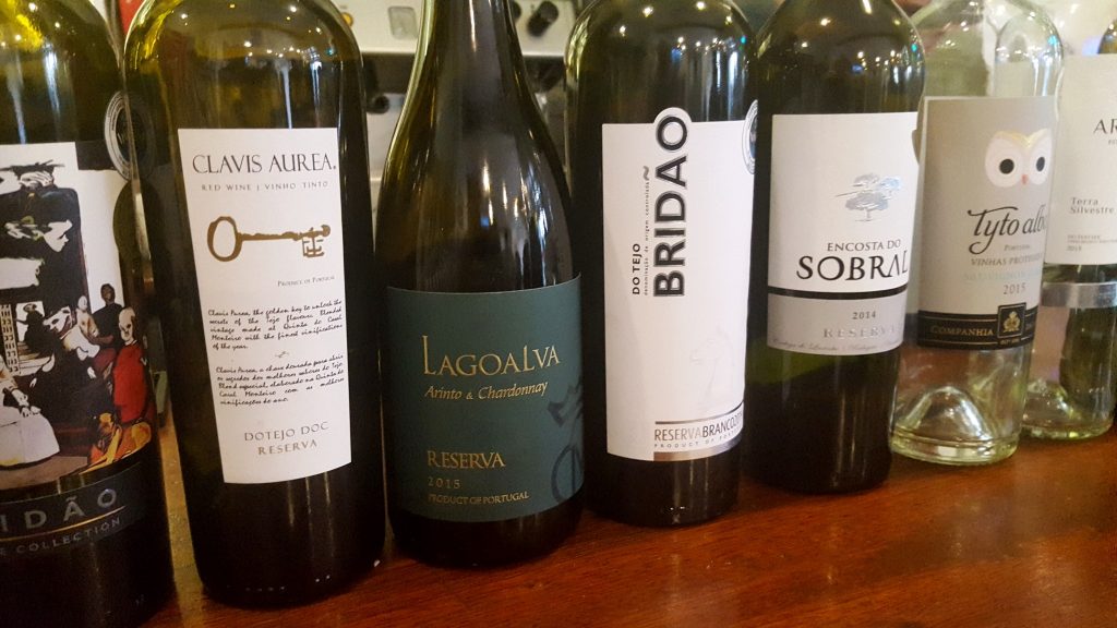 os vinhos do menu Ribatejo